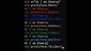 Print colored Text in python #python #coding #pythonprogramming  #pythontutorial #pythonforbeginners