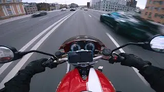 Up to speed on Garden Ring!!! Moscow POV Ducati Monster S4R