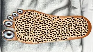 Unbelievable severely injured infected foot cleaning ( ASMR ANIMATION)