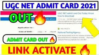 UGC NET ADMIT CARD 2021