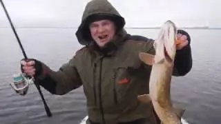 Зимняя щука на джиг.