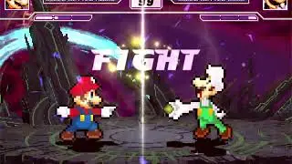 M.U.G.E.N SSBU Final Destination Gameplay