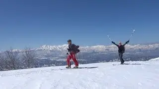 190318鍋倉山 テレマーク