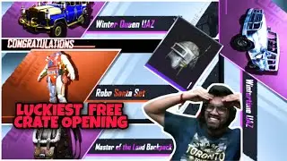 Luckiest Free Crate Opening In PUBG MOBILE KR