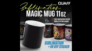 How to make Sublimation Magic Mug using Sublimation plus UV DTF STICKER