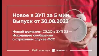 Новый документ СЭДО в ЗУП 3.1 – Исходящее сообщение о страховом случае ФСС (выпуск 30.08.2022)