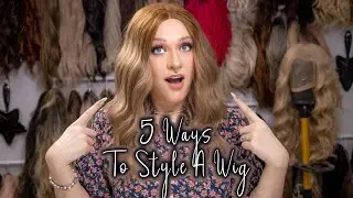 5 Ways to Style A Wig | How To Style A Synthetic Wig | Styling A Wig | Wig Styling Hacks | Wig Tips