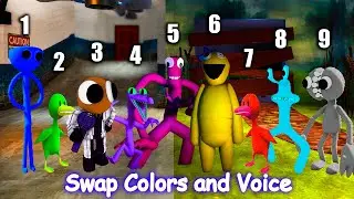 Rainbow Friends Swap Colors and Voice All Phases #7 | Friday Night Funkin Mod