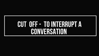Telephonic phrasal verb.