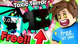 How To Get A FREE TOXIC TERROR In BubbleGum Simulator! (Roblox)