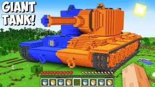 I found THE BIGGEST LAVA vs WATER TANK in Minecraft! GIANT TANK!
