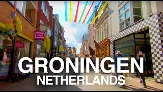 [4K] Groningen, Netherlands I Martini Tower to Groninger Museum Walking Tour.