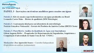 PANEL 3 INOVAÇÃO METROAGUAS 2024