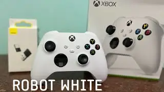 Unboxing Controle Xbox Series S/X ROBOT WHITE + Adaptador Bluetooth Baseus BA04