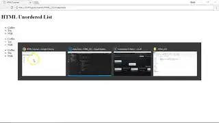 HTML Lists | Unanth Learnings