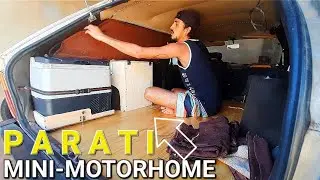 De pouco a pouco o Mini Motorhome vai ganhando forma