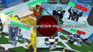 HOW TO BEAT HARDCORE NIGHTMARE MODE (Super Toilet Brawl)