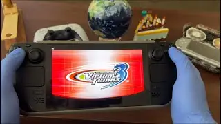 Steam deck OLED playing virtual tennis 3 on PPSSPP
