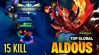 MANIAC! Aldous Best Build 2023 [ Aldous Top Global Gameplay ] By Daldous- Mobile Legends