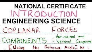 Coplanar Forces - Components - Horizontal and Vertical Components Introduction - Engineering Science