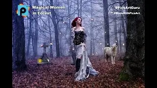 PicsArt Tutorial : Magical Women in Forest PicsArt Manipulation ( Manipulation Tutorial #7 )