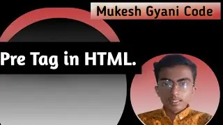 Pre Tag in HTML, What Is Pre Tag?