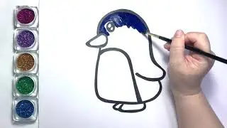 【How to draw a penguin】 Easy drawing for kids
