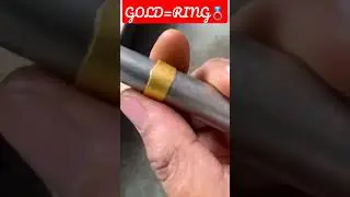 Convert Gold into Gold Ring💍#trending#viral#ytshorts #shortsfeed#youtubeshorts #shorts#5minutecrafts
