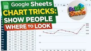 Google Sheets Dynamic Line Chart Trick with Dropdown (Show Where to Look)