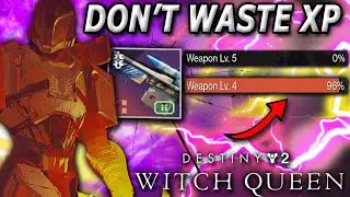 YOU'RE LEVELING WEAPONS *WRONG* in Destiny 2 Witch Queen| Weapon XP Leveling Tips in Destiny 2 WQ