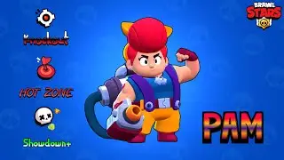 Brawl Stars | Knockout (Brawl-O-Ween), Hot Zone and Showdown+ | Pam - Game Play - 🔥🔥🔥