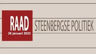 26 januari 2023 - besluitvormende vergadering gemeenteraad Steenbergen