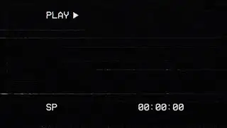 VHS Playback Screen Overlay with Timecode - 30 Clips - Stock Video