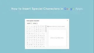 How to Insert Special Characters in Google Docs, Slides, and Drawings