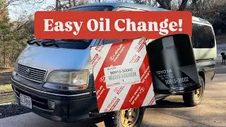 TOYOTA Hiace Super Custom Oil Change Made EASY!