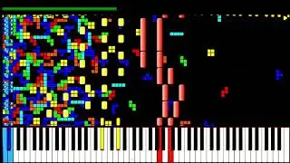 TETRIS THEME A | 50,000 NOTES | 8 BIT BLACK MIDI