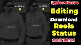 How To Make Punjabi Lyrics Status | Lyrics Status Editing | Wrong Report Korala Maan Status