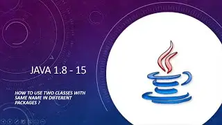 How to use two classes with same name in different packages in java ?