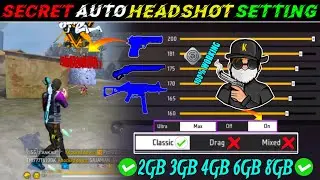 All Gun Headshot Sensitivity Setting After New OB47 Update | Free Fire Max Auto Headshot Sensitivity
