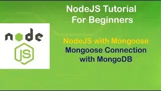 NodeJS Tutorial For Beginners # Mongoose connection with MongoDB