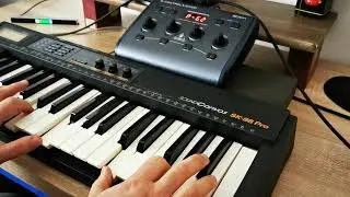 Testing Roland SK88Pro synth filter system thru Behringer BCN44 midi surface | Progressive Ambient