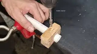 Drill a Hole in round pipe,Try this Trick #shorts #lifehacks #tips #vsethicreation #tooltip #drill