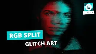 Create A Split RGB Glitch Art Effect in Pixlr E