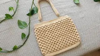 timsah derisi modeli ile şahane örgü çanta