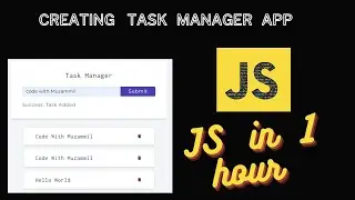 Build Todo list app using vanilla Javascript  |   in Hindi/urdu