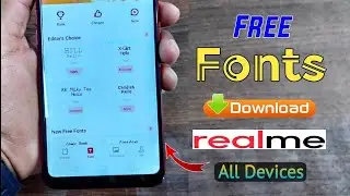 Realme paid fonts lifetime free working Android 11