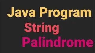 String palindrome program in java,  #StringPalindrome#strings #Java#trending