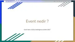 Event Nedir ? | Unreal Engine 4 Sıfırdan Blueprint Eğitimi