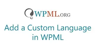 Add a Custom Language in WPML