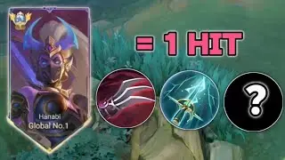WTF DAMAGE‼️THIS HANABI NEW BUILD AND EMBLEM MAKE YOUR GRIND FASTER 🫡 - MLBB